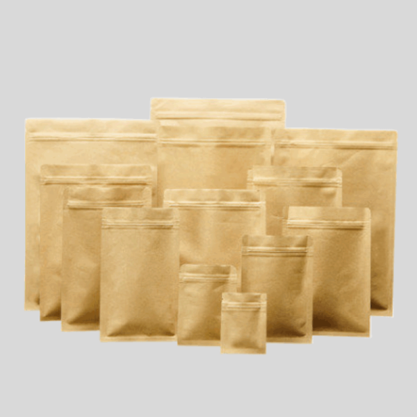 kraft paper ziplock pouch