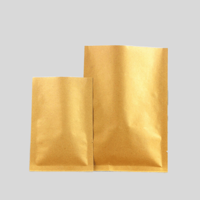 3 Side Seal Flat Pouch, Kraft Paper Bags (100 pcs)