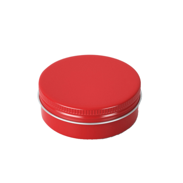 Red Color Round Aluminum Tin