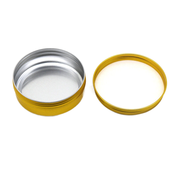 Gold Color Round Aluminum Can