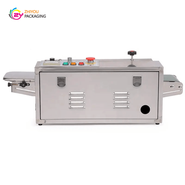 Plastic bag heat sealing machine