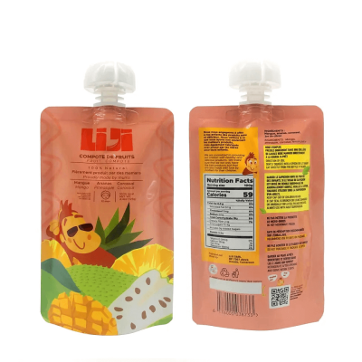 Beverage pouches – baby food nozzle bag